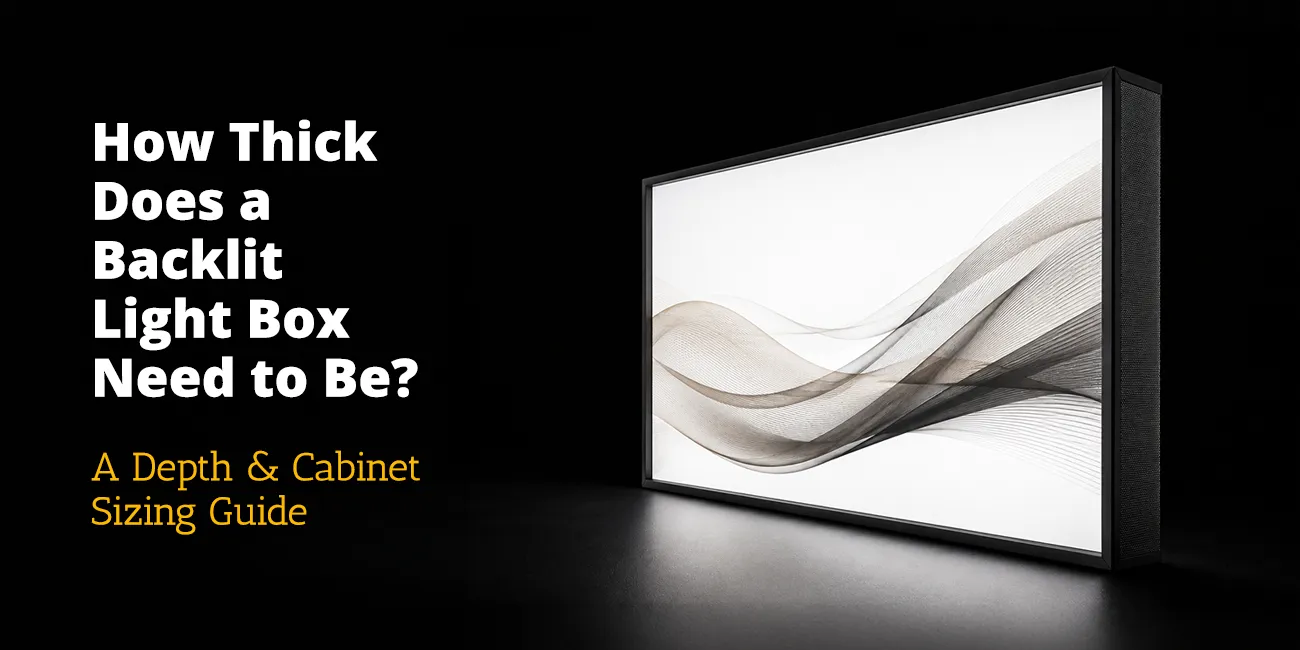How Thick Should a Backlit Light Box Be? | Depth Guide