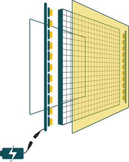 diffusion screen lights behind